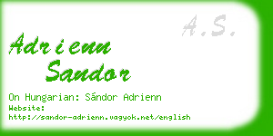 adrienn sandor business card