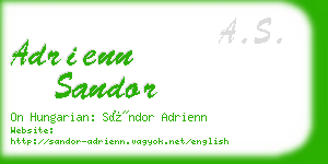 adrienn sandor business card